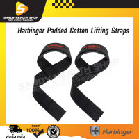 Harbinger Padded Cotton Lifting Straps F ลดอาการเมื่อยล้าในการจับบาร์ ให้คุณยกได้หนัก นาน และทนทานขึ้นกว่าสแตรปทั่วไป