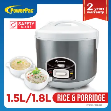 1.8L Rice Cooker with Porridge Function - Non-stick inner pot  (PPRC42-Nonstick)