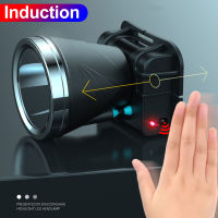 Lumens Motion Sensor Headlamp USB Rechargeable Headlight Head Flashlight Lanterna Outdoor Camping Light Night Fishing Lamp