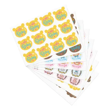 10 Sheets/120pcs Boy Girl Stickers Boy Or Girl Sticker For Gender Reveal  Party Decoration Baby Shower Supplies Gift Box Label