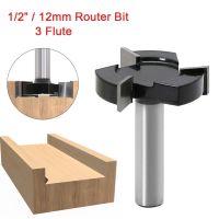 1/2－12mm Router Bits 3 Flute T-Slot Milling Cutter CNC Carpentry เครื่องมืองานไม้ Planing Bit สําหรับไม้เส้นผ่านศูนย์กลางการตัด 2 นิ้ว