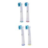 DDFHLPJ-4 Pcs Oral B Replacement Electric Toothbrush Head Rechargeable Teethbrush Nozzles Sb-17a Round Head