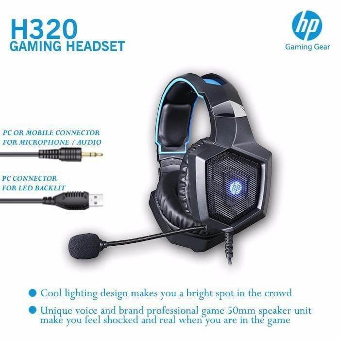 HP H320 3.55mm and USB Wired Gaming Headset Lazada Indonesia