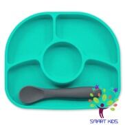 Bộ khay ăn kèm thìa silicone bbluv Yumi