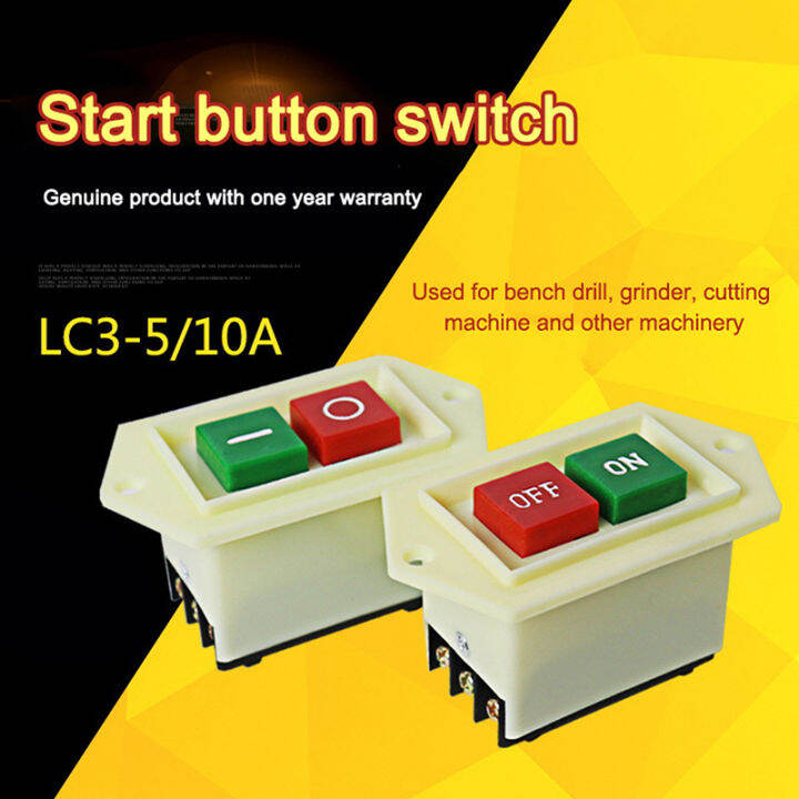 🔥Refreshing 380V LC35 Button Start Switch 10A ONOFF Push Button