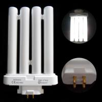 110V 27W 4 Pin Quad Tube หลอดฟลูออเรสเซนต์ขนาดกะทัดรัดหลอดไฟประหยัดพลังงาน4แถวหลอดไฟสว่าง