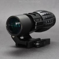 Quick Flip Release Detachable Optics 3x Scope Magnifier For Holographic Reflex Red Dot Sight