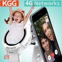 KGG 4G สมาร์ทวอตช์สำหรับเด็กการสนทนาทางวิดีโอจีพีเอสโทรศัพท์ SOS โทรรอม4GB 700Mah แบตเตอรี่โทรกลับจอมอนิเตอร์ Antil หายเด็ก