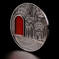 【YD】 FlowersLin Palau 2012 Award-winning Commemorative Coins Kremlin Antique Colored Medal Crafts
