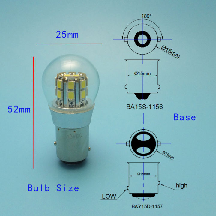 midcars-hot-sale-1157-dual-intensity-6v-led-bulb-bay15d-p215w-smd-leds-ship-indicator-light-rear-6v-to-12vdc-bulb