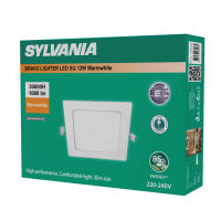 SYLVANIA  ดาวน์ไลท์แบบฝังฝ้า รุ่น BRAVO LIGHTER LED V SQ 12W WW แสงวอร์มไวท์ หน้าเหลี่ยม