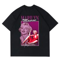 【New】คอตต้อนคอกลมเสื้อยืด | Marilyn MONROE | มาลินมอนโร่ | เสื้อยืด เสื้อผ้า | เสื้อยืด BOOTLEG | เสื้อยืด สําหรับผู้ชาย | เส