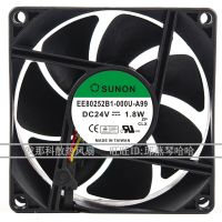 2023 ☆ EE80252B1-000U-A99เดิม SUNON 8025 24V 1.8W 8ซม. พัดลมทำความเย็นบอล