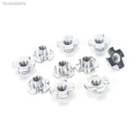 ◇◎№ 10PCS/lot M4 M5 M6 M8 M10 Threaded Insert Nut Furniture Nuts For Wood Hex Socket Screw Flanged Barbed Zinc