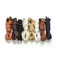 M &amp; HWaxed ม้วนเชือกรองเท้าเชือกผูกรองเท้า Bootlaces Brogues หนังหลายสี27.6