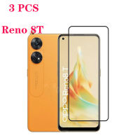 กระจกนิรภัยป้องกันเต็มพื้นที่3ชิ้นสำหรับ Oppo Reno 8T Reno 8Z เคสโทรศัพท์ Reno8 Z 5G /Reno 7Z 8 Pro 5G Oppo Reno ปกป้องหน้าจอ8T กระจกกล้องถ่ายรูปสำหรับกระจก Oppo Reno 8T