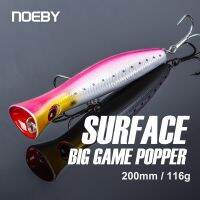 Noeby เกมใหญ่ Popper 200Mm 116G ตกปลาเหยื่อ Topwater Wolers เทียมเหยื่อยากสำหรับตะขอเบ็ดตกปลาปลาทูน่าเหยื่อเหยื่อตกปลาน้ำเค็ม