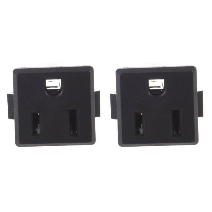 2X AC 125V 15A Panel Mount US Outlet Power Socket Black | Lazada.co.th