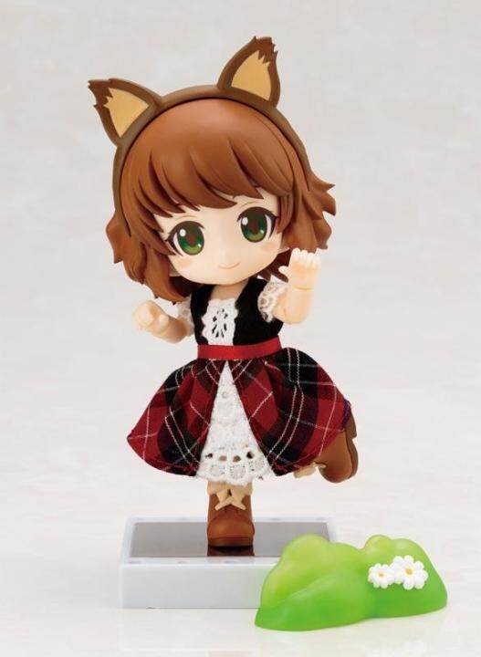 nendoroid-โมเดลหมวกแดงสวมหูหมาป่า-เสื้อผ้าตัวจริงเคลื่อนย้ายได้โมเดลมืออะนิเมะ