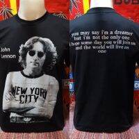 เสื้อวง JOHN LENNON วงร็อค ไม่มีตะเข็บข้าง คอฟิต เสื้อวินเทจ เสื้อร็อค เสื้อทัวร์ วงร็อคต่างประเทศ ผ้านุ่มดีเยี่ยม ใส่สบาย ไม่ร้อน