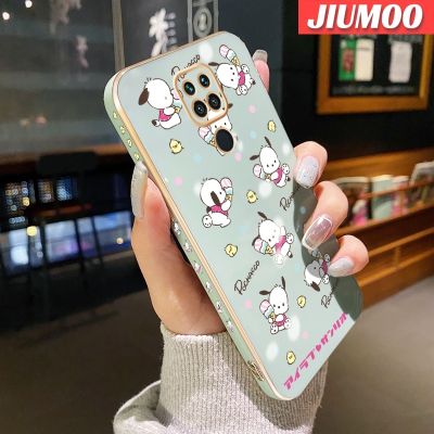 เคส JIUMOO สำหรับ Xiaomi MI Redmi Note 9 Note 4 Note 4X Note 5 Pro Note 6 Pro Redmi เคส10X การ์ตูนน่ารัก Pochacco แฟชั่นดีไซน์ใหม่บางๆเคสโทรศัพท์ป้องกันเลนส์กล้องขอบกันกระแทกคลุมทั้งหมดเคสนิ่ม