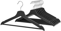 BUMERANG Hanger, black/8 pieces (บุมเมรัง ไม้แขวนเสื้อ, ดำ/8ชิ้น)