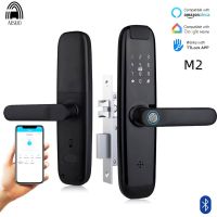 AISUO M2 Bluetooth TT LOCK Fingerprint Magnetic Card Password Key Remote Unlock Temporary Password Home Smart Door Lock