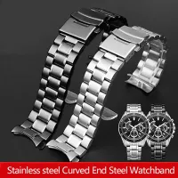 18mm 20mm 22mm 24mm Stainless Steel Watchband For Casio EDIFICE EFV-540 EFV-500 BEM501 EFS-S510 EFB-650 ECB900 Watch Belt Strap Straps