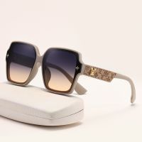 【lz】✇☍❒  Óculos de sol quadrados grandes para homens e mulheres tons gradientes retrô óculos grandes marca de luxo moda UV400