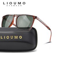 【hot】 LIOUMO Fashion Rivet Frame Sunglasses Polarized Men Fishing Driving Glasses Anti-Glare UV400 zonnebril heren ！