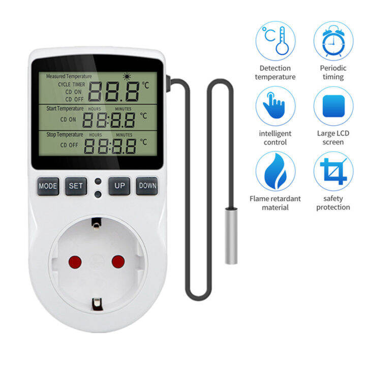 Timer socket thermostat digital temperature controller socket outlet