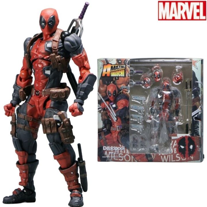 revoltech-yamaguchi-deadpool-marvel-ตุ๊กตาขยับแขนขาได้-marvel-legends-joint-moving-ตุ๊กตาของขวัญของขวัญสำหรับเด็กโมเดลภาพยนตร์