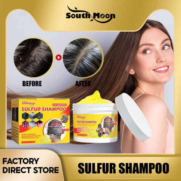 South Moon Sulfur Shampoo Remove Lice Mites Dandruff Itching Oil