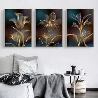 Modern Nordic Aesthetic Flowers Wall Art Canvas Paintings Prints Artwork Living Room Hanging Poster Pictures Design Home Decor