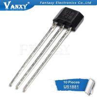 10pcs U18 US1881 TO-92 OH188 1881 U18 TO92 Hall Effect Sensor Magnetic Detector Hall Sensor Motor