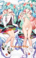 Dakimakura อะนิเมะหมอน Hatsune Miku ปกฮาโลวีนตกแต่งคริสต์มาส 2023