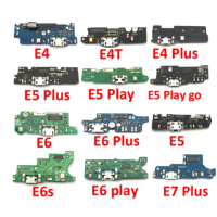 สำหรับ Motorola Moto E6เล่น E6บวกกับอะไหล่แผงสำหรับชาร์จสายเคเบิลยืดหยุ่นแท่นชาร์จยูเอสบี E6s