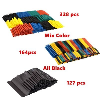 【cw】 Shrinking 328Pcs Insulation Sleeving Thermal Casing Car Electrical Cable Tube kits Shrink Tubing Wrap Sleeve Assorted ！