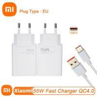 [KOLT Digital] สำหรับ Xiaomi Original EU 55W Fast Charger USB C QC4.0 Travel Wall 6A Type C Data Cable สำหรับ Mi12 11 10 Lite 9T หมายเหตุ9 Pro 10 K40 30