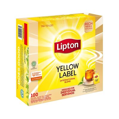 ลิปตัน ชาผงชนิดซองฉลากสีเหลือง 2 กรัม x 100 ซอง