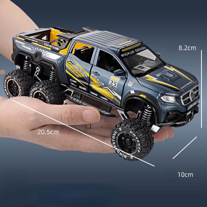 ใหม่128-x-class-exy-6x6ยางรถยนต์รุ่นแม็กซ์-die-cast-โลหะของเล่นรถออฟโรดด้วยเสียงและแสงของที่ระลึกคอลเลกชันสำหรับเด็ก