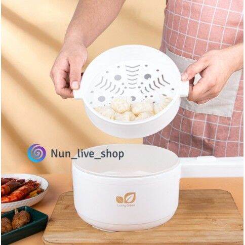 หม้อไฟฟ้าขนาดเล็ก-mini-electric-pot-หม้อไฟฟ้า-หม้อไฟฟ้าอเนกประสงค์-หม้อไฟฟ้ามัลติฟังก์ชั่น-ทอด-ผัด-อุ่น-ตุ๋น-ต้ม-นึ่ง-ความจุ-2l-หม้อต้มไฟฟ้า-หม้อต้มอเนกประสงค์-หม้อไฟฟ้าเล็กๆ-multi-function-electric-p