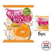 YUKIGUNI AGURI KONJAC JELLY UNSHUMIKAN 6PC (16958) เจลลี่ กลิ่นส้ม ขนมญี่ปุ่น JAPANESE JELLY