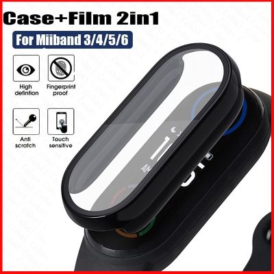 Glass Case for Xiaomi Mi band 4 5 6 3 7 Cover Screen Protector Film For Miband 7 6 5 Smart Watchband Protective Strap Bracelet Tapestries Hangings