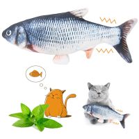 Cat Usb Charger Toy Fish Interactive Electric Floppy Fish Cat Toy Realistic Pet Cats Chew Bite Toys Cats Dog Jumping Fish Toy Toys