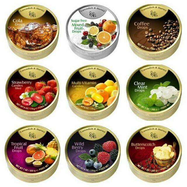 Cavendish & Harvey Hard Candy Drops Double Fruit Drops, Mixed Fruit