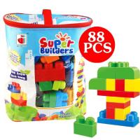 JOY Kids Super Builder 88ชิ้น Mega บล็อกขนาดใหญ่การศึกษา Bloks ของเล่นสำหรับเด็กวัยหัดเดินของเล่นสำหรับเด็กผู้ชาย