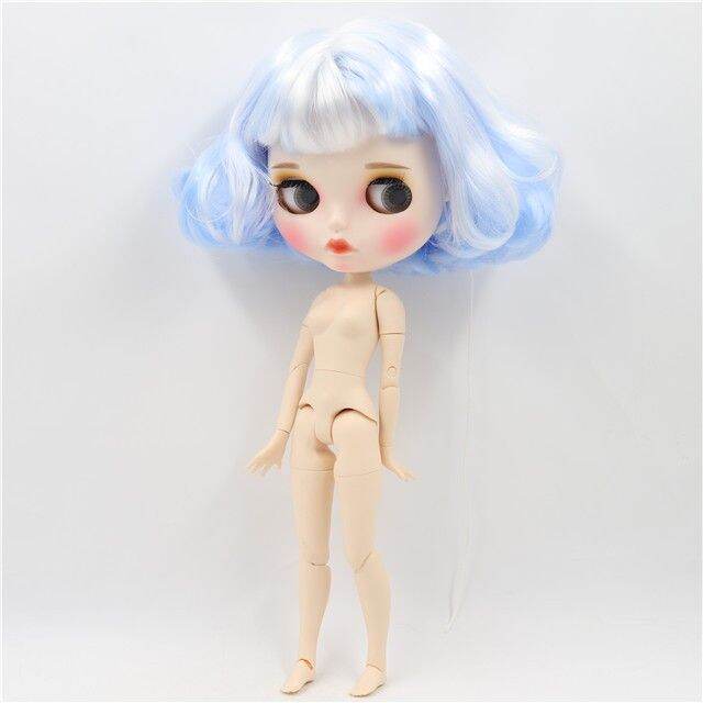 blyth-doll-1-6-bjd-white-skin-joint-body-new-matte-face-30cm-ตุ๊กตาบลายธ์