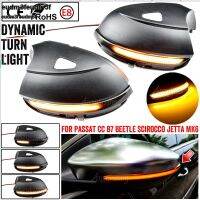 ไฟปีกข้าง LED ไฟเลี้ยวกระจกมองหลังสัญญาณไฟเลี้ยวแบบไดนามิกสำหรับกันชนหลัง B7 Beetle Scirocco Eudm3f Jetta MK6 Euro PR