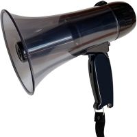 20 Watt Power Bullhorn Megaphone Speaker with Built-in Siren and Alarm Modes With 240S Recording and USB Port Megaphones